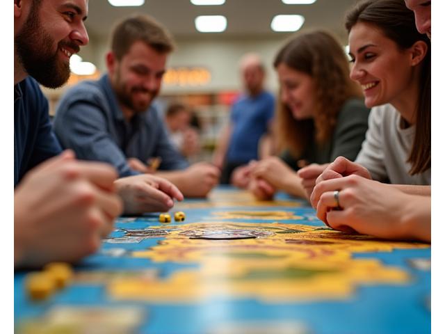 Participantes jugando al Catan en un torneo en Estrategia Lúdica
