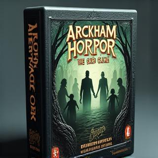 Caja del juego Arkham Horror LCG con arte oscuro y misterioso